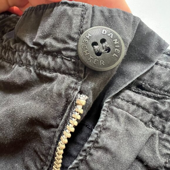 Men’s Daniel Hechter Black Cargo Capri Pants with Drawstring Hem - Picture 6 of 13